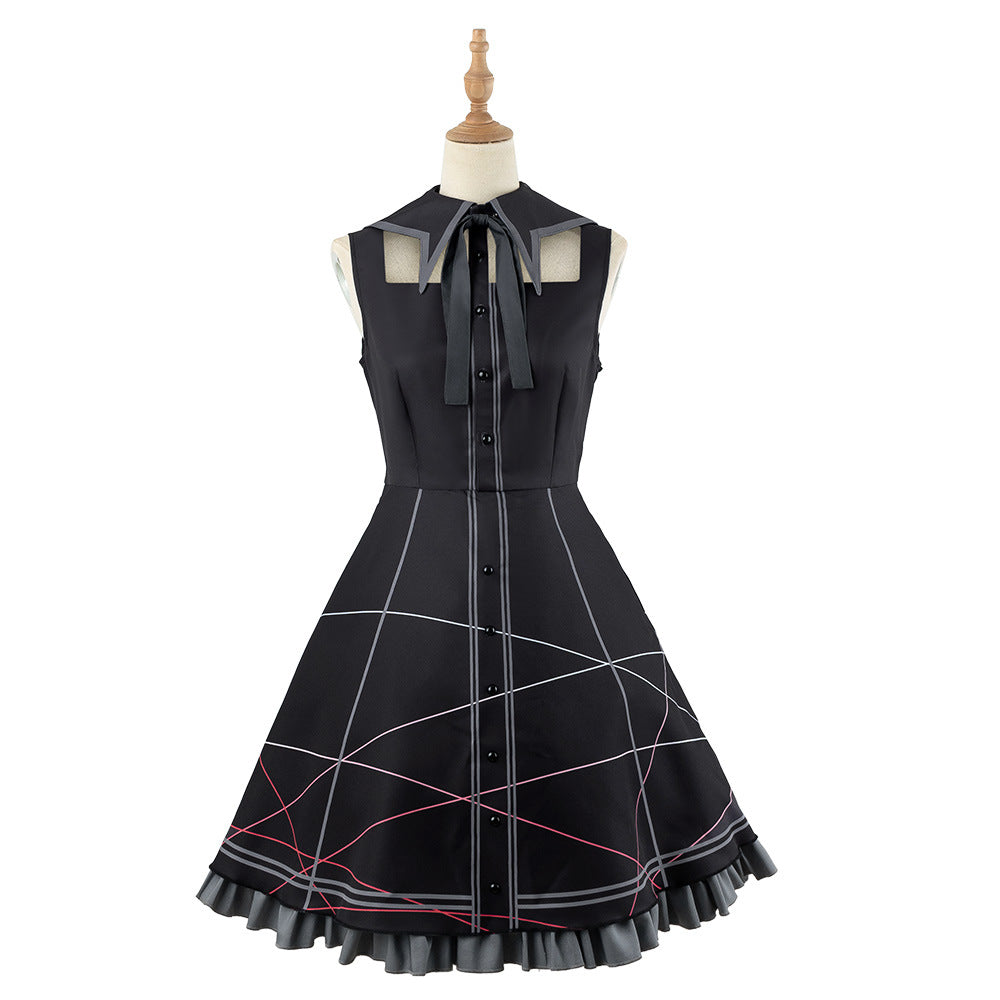 World Project PJSK Mafuyu Asahina Cosplay Costume Anime Dress Outfit for Women - Halloweez