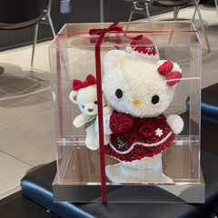 Décoration de Noël en forme de rose éternelle Hello Kitty – Cadeau de Noël exquis