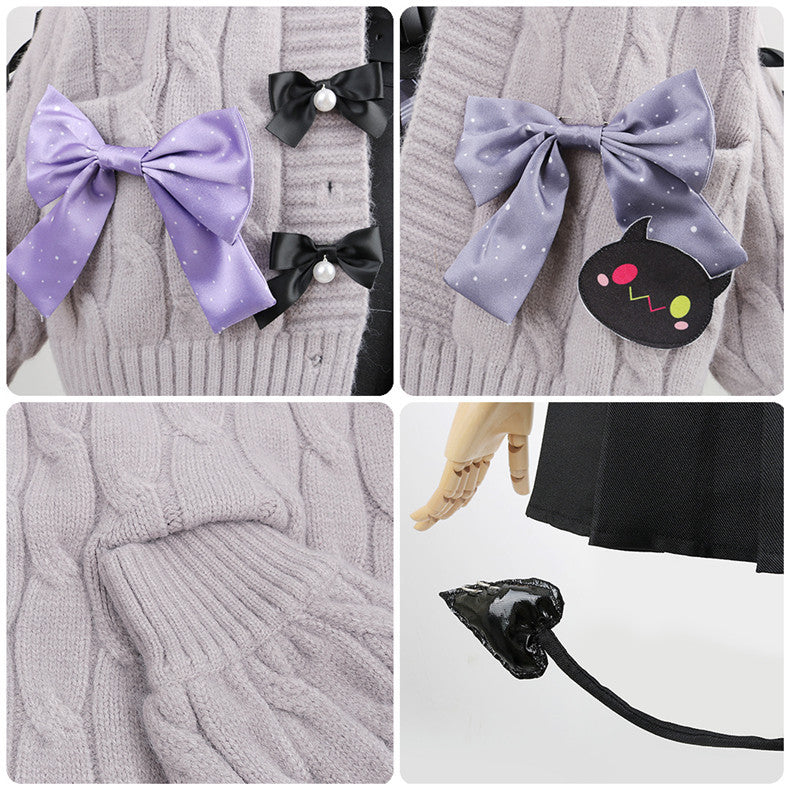 VTuber Tokoyami Towa Cosplay Costume Set - Anime VTuber Outfit for Fans - Halloweez