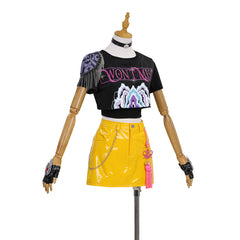kpop Demon Hunter Girls Mira Short Sleeve Costume for Music Performance - Halloweez