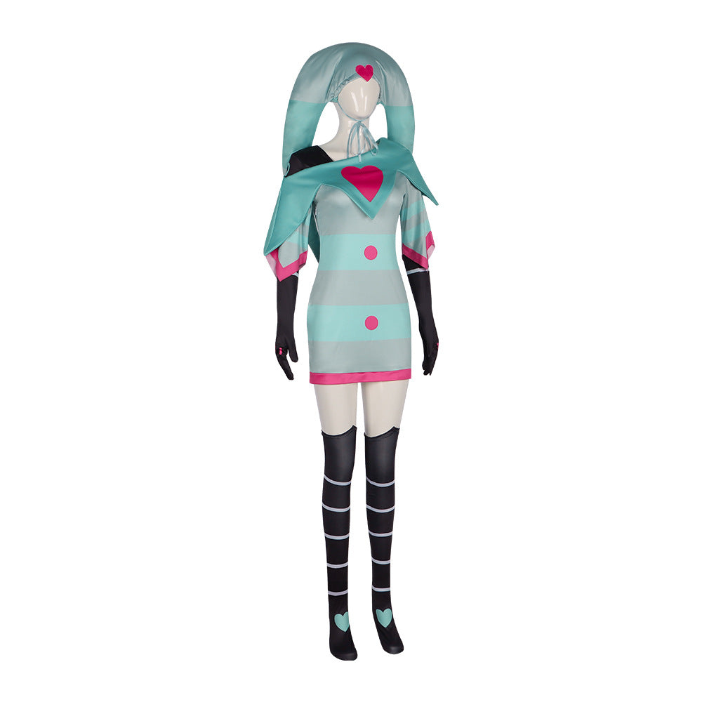 Hell Hotel Fizzarolli Cosplay Costume Hazbin Hotel Fizzarolli Dress Stage Performance Clothing