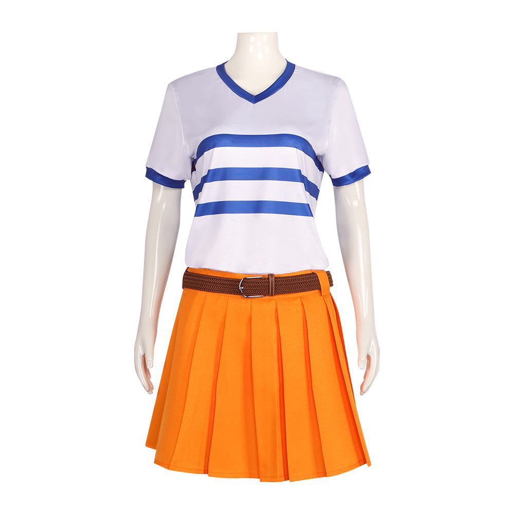 One Piece Nami Cosplay Costume - Premium Halloween Role Play Outfit - Halloweez