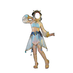 Costume de cosplay Nilou d'Halloween - Ensemble de danse exquis pour femmes