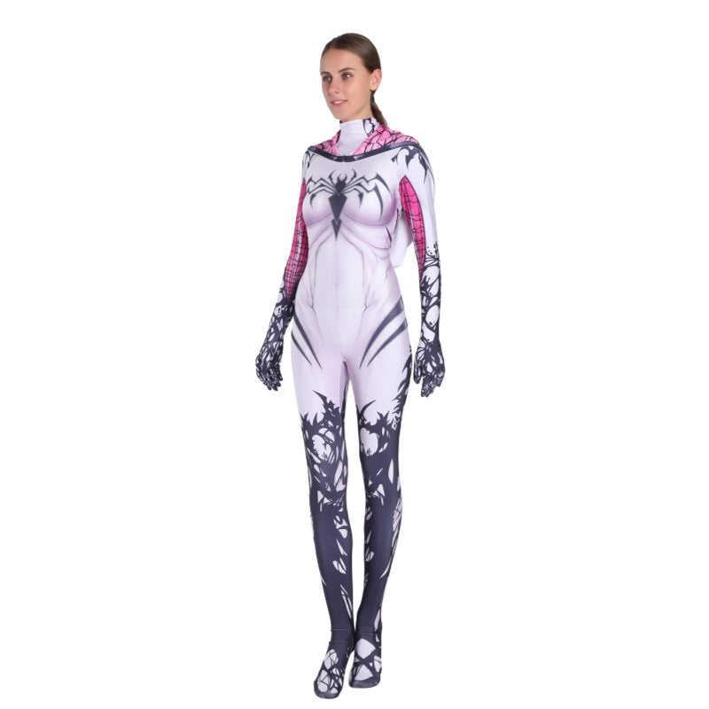 Spider-Gwen Cosplay Costume for Kids and Adults - Halloween Performance Suit - Halloweez