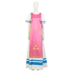 Halloweez Super Smash Bros. Ultimate Princess Zelda Pink Cosplay Costume - Game Inspired Outfit