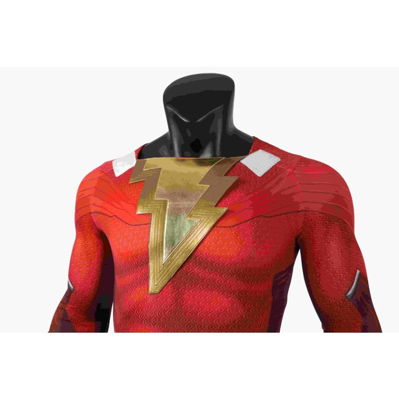 Halloweez Shazam Cosplay Costume for Adults - Perfect for Halloween Parties