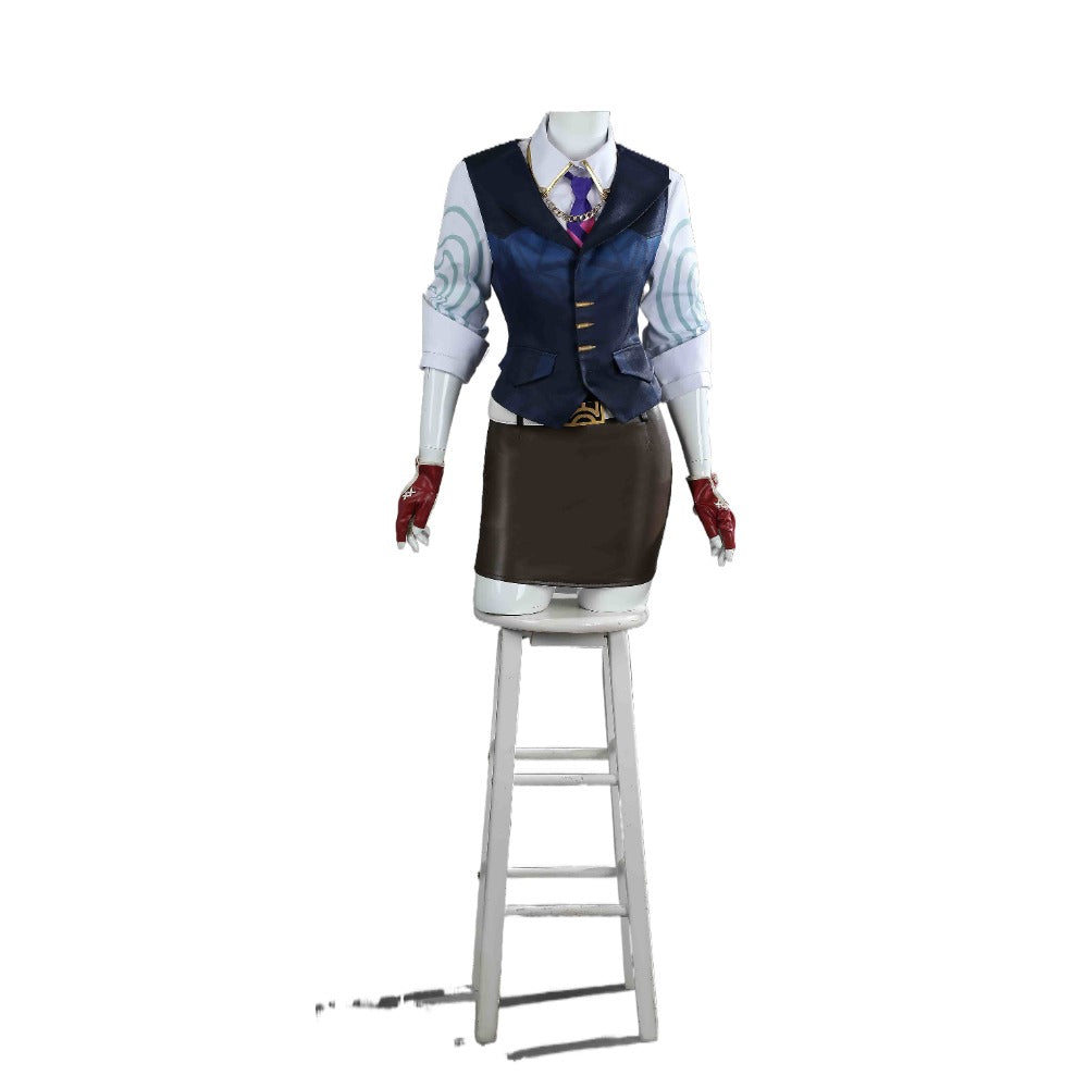 Valorant Genderbent Chamber Cosplay Costume Full Set | Stylish Female Chambourne Outfit - Halloweez