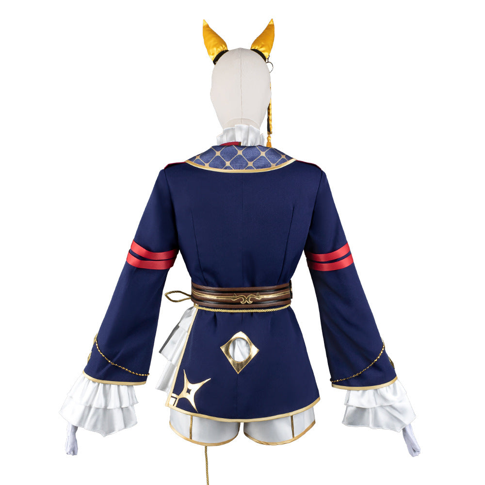 Derby Gold Town Light Calstone Light 2D Cosplay Anime Game Girl Costume for Uma Musume Pretty Derby Gold Ship - Halloweez
