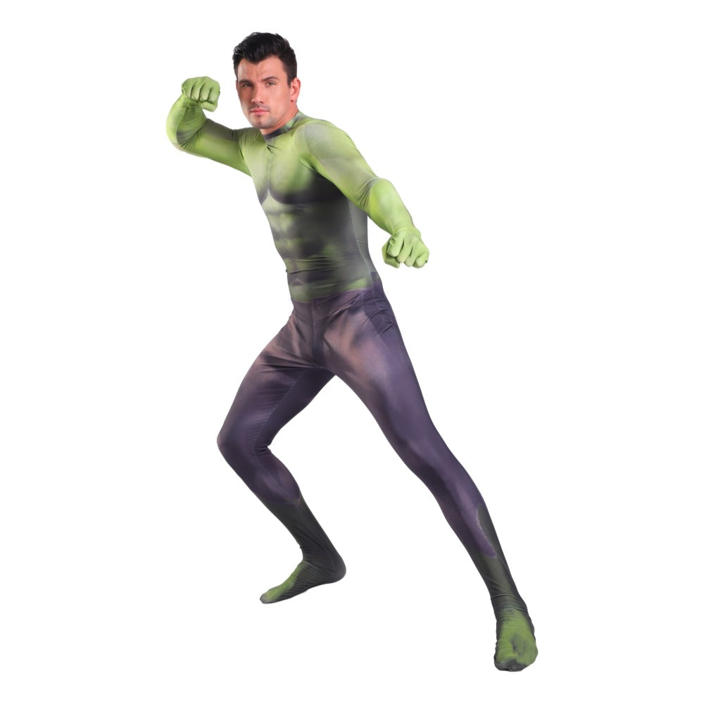 Hulk Superhero Cosplay Costume for Adults and Kids - Avengers 3D Printed Stage Performance Outfit - Halloweez