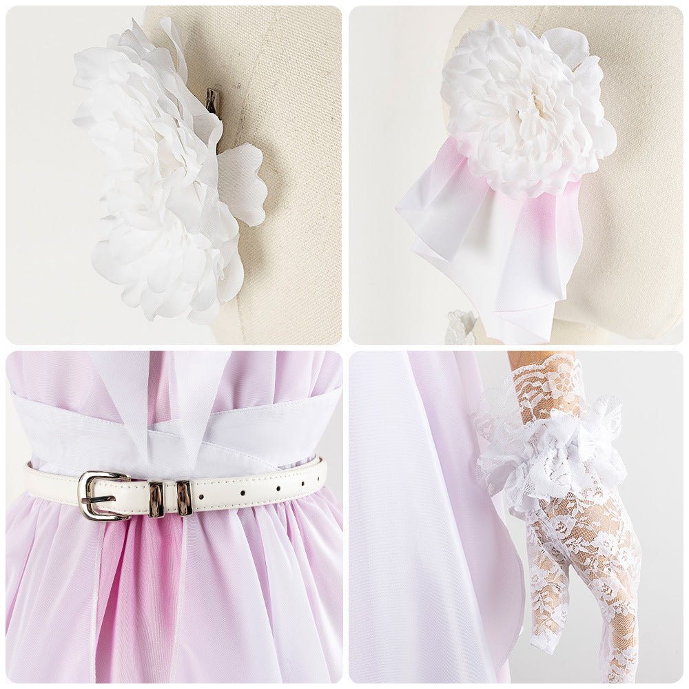 Hasunosora Otomune Shou Hinoshita Kahaco Anime Cosplay Gradient Irregular Dress - Love Live! Nijigasaki High School Idol Club - Halloweez