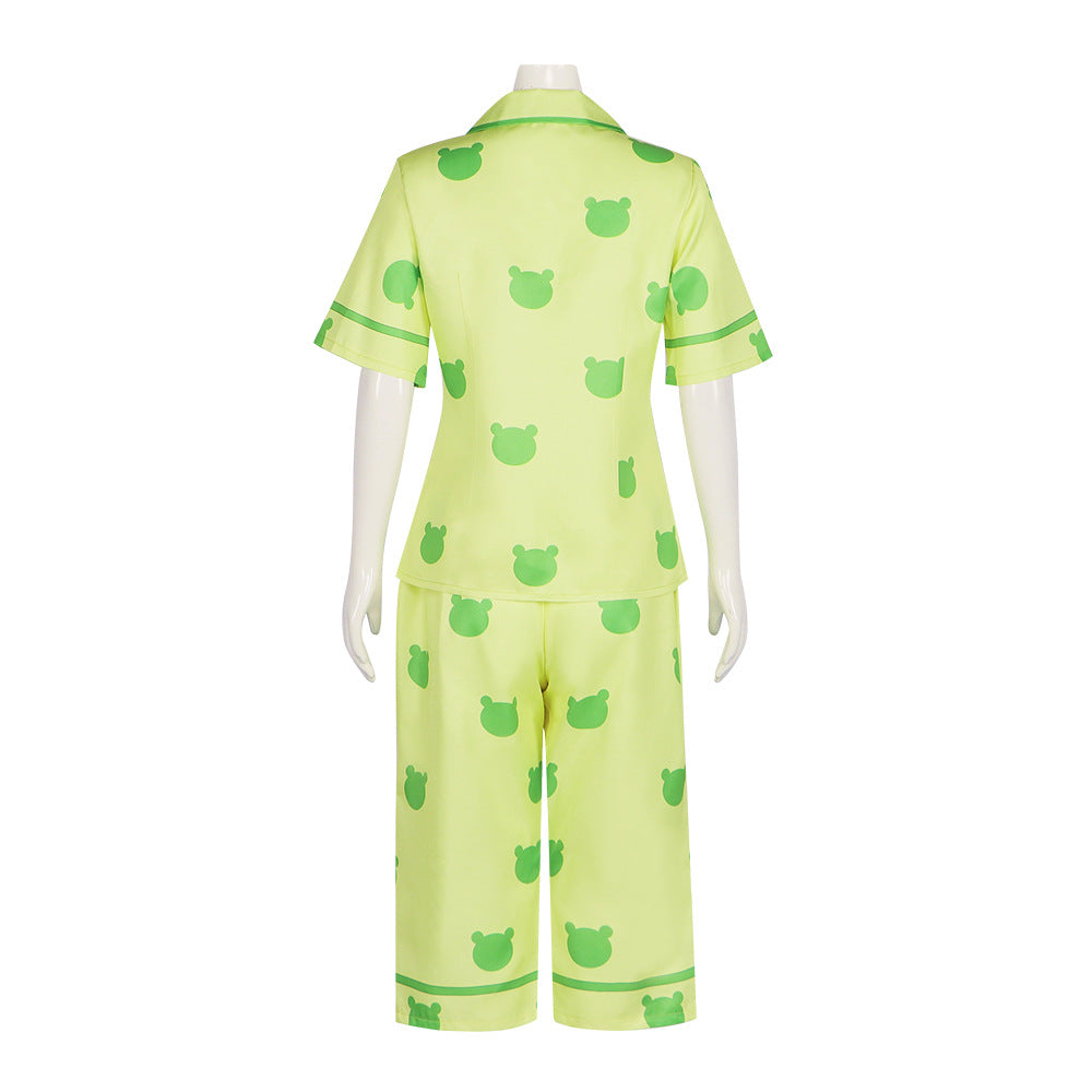 Misaka Mikoto Gekota Pajama Set - Summer Breathable Cosplay Costume - Halloweez