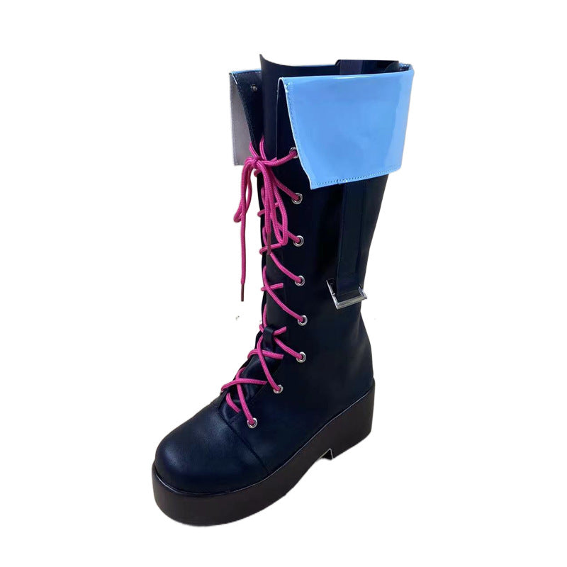 1911 League of Legends Jinx Cosplay Shoes for Anime Expo Performance - Halloweez