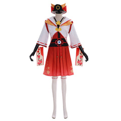 Halloweez Hyperdimension Neptunia Blanc Cosplay Costume | Elegant Adult Women Girls Blanc Dress Suit