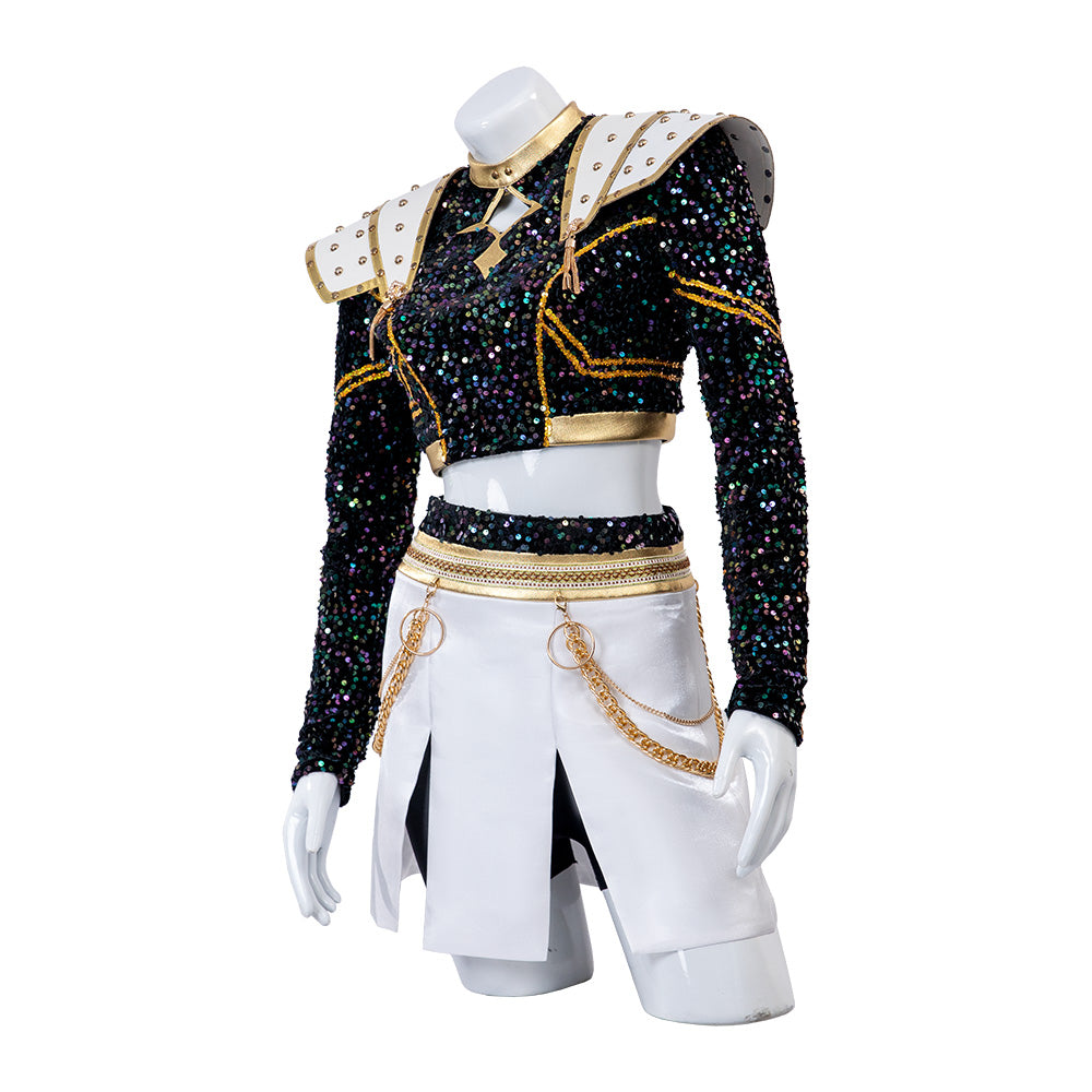 Demon Hunter Girls Zoe Cosplay Costume - Music Performance Outfit - Halloweez