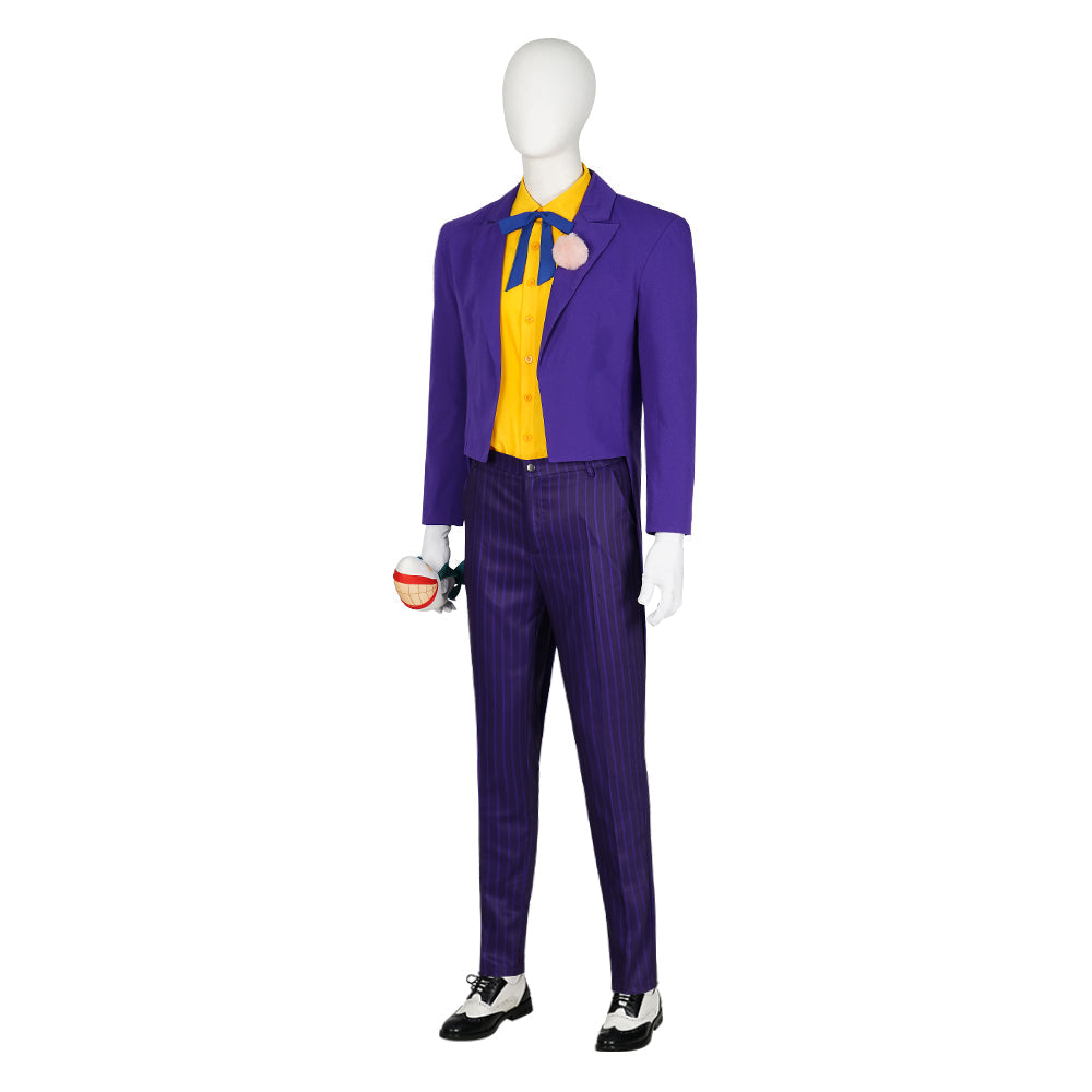 Halloweez Batman Animated Joker Costume Set for Men - Ultimate Cosplay Outfit