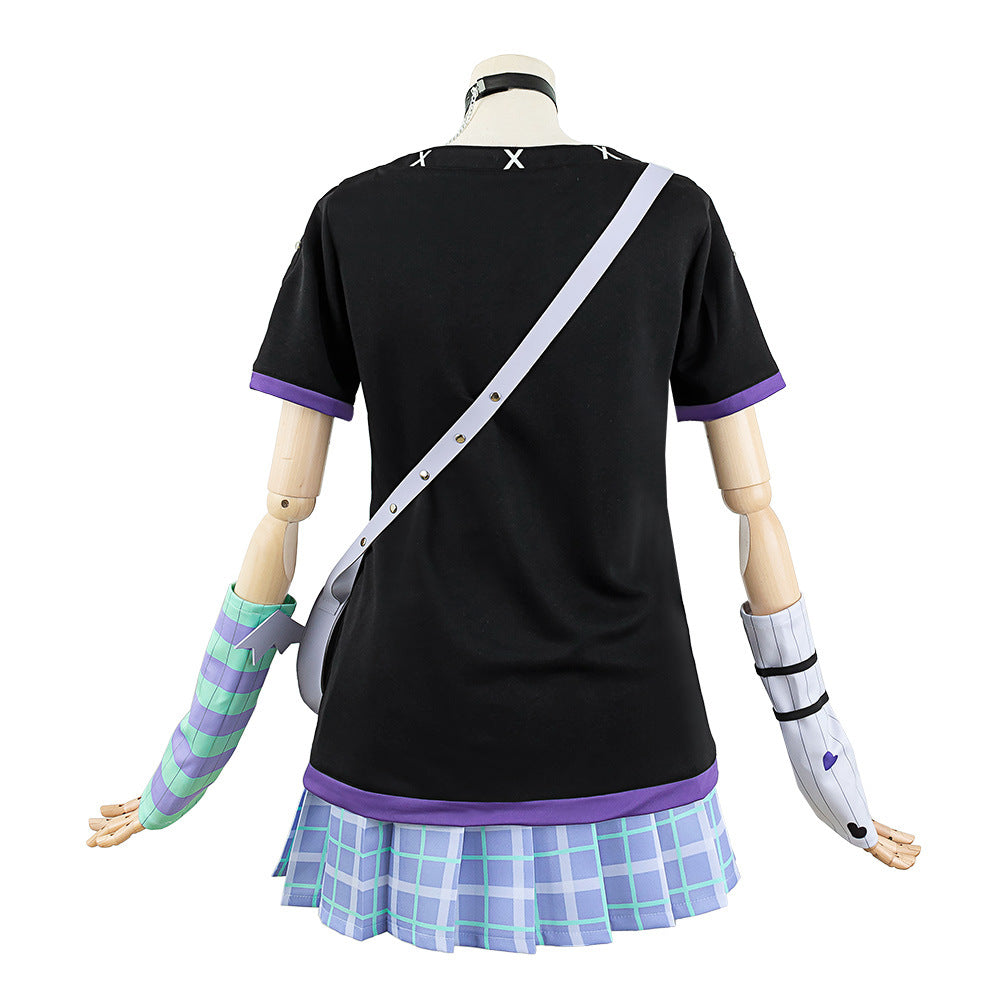 Project Sekai Yoisaki Kanade Summer Skirt Set 2D Anime Daily Commuter Clothing - Halloweez