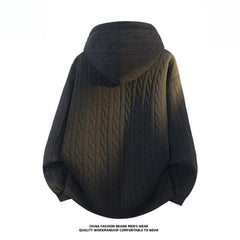 Men's Quilted Zip‑Up Hoodie Jacket,Luxury‑Feel Trendy Casual Outerwear Custom