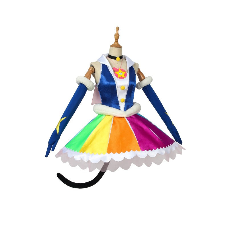 Halloweez Star Twinkle Pretty Cure Cosplay Costume - Yuni Cosmo Yuni Lolita Fancy Dress