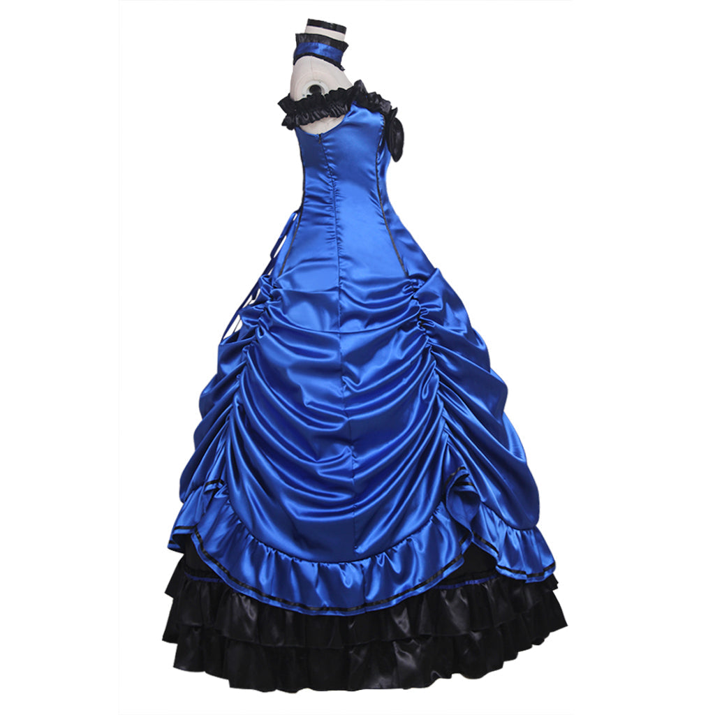 Elegante vestido de princesa lolita gótica para Halloween: estilo steampunk para eventos de máscaras