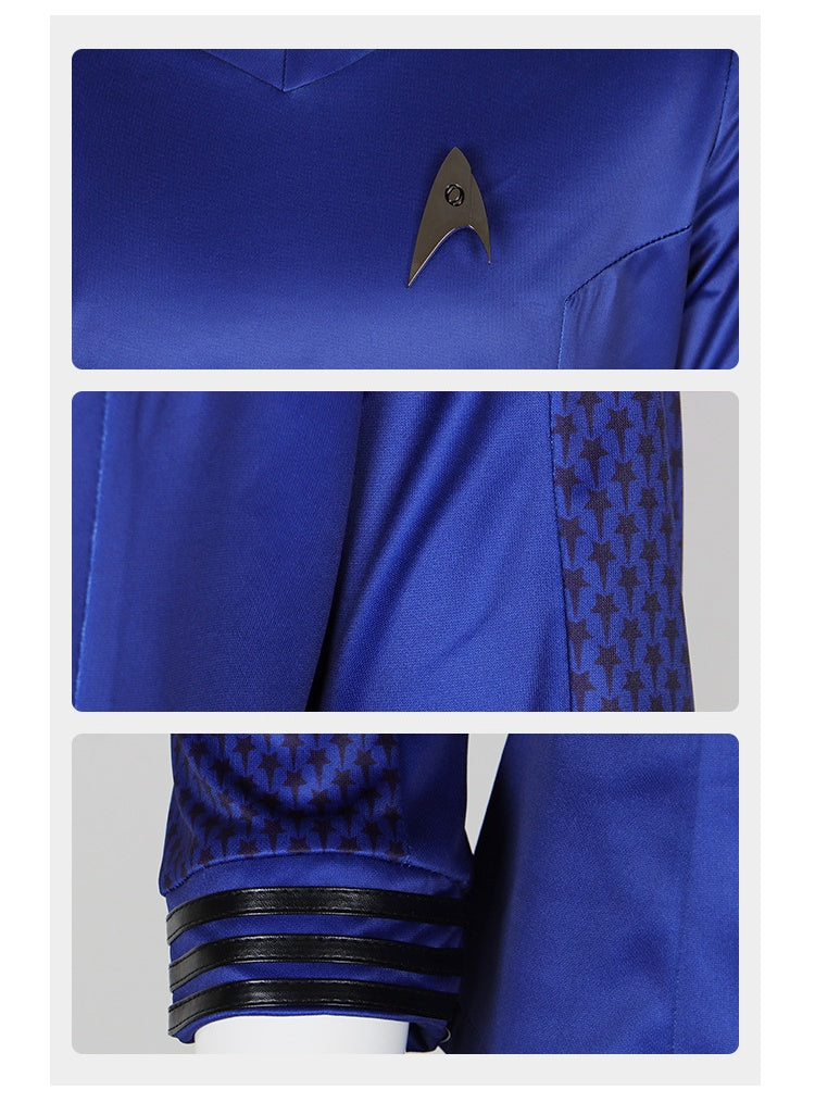 Star Trek Strange New World Enterprise Spock Costume for Halloween Cosplay Role Play - Halloweez