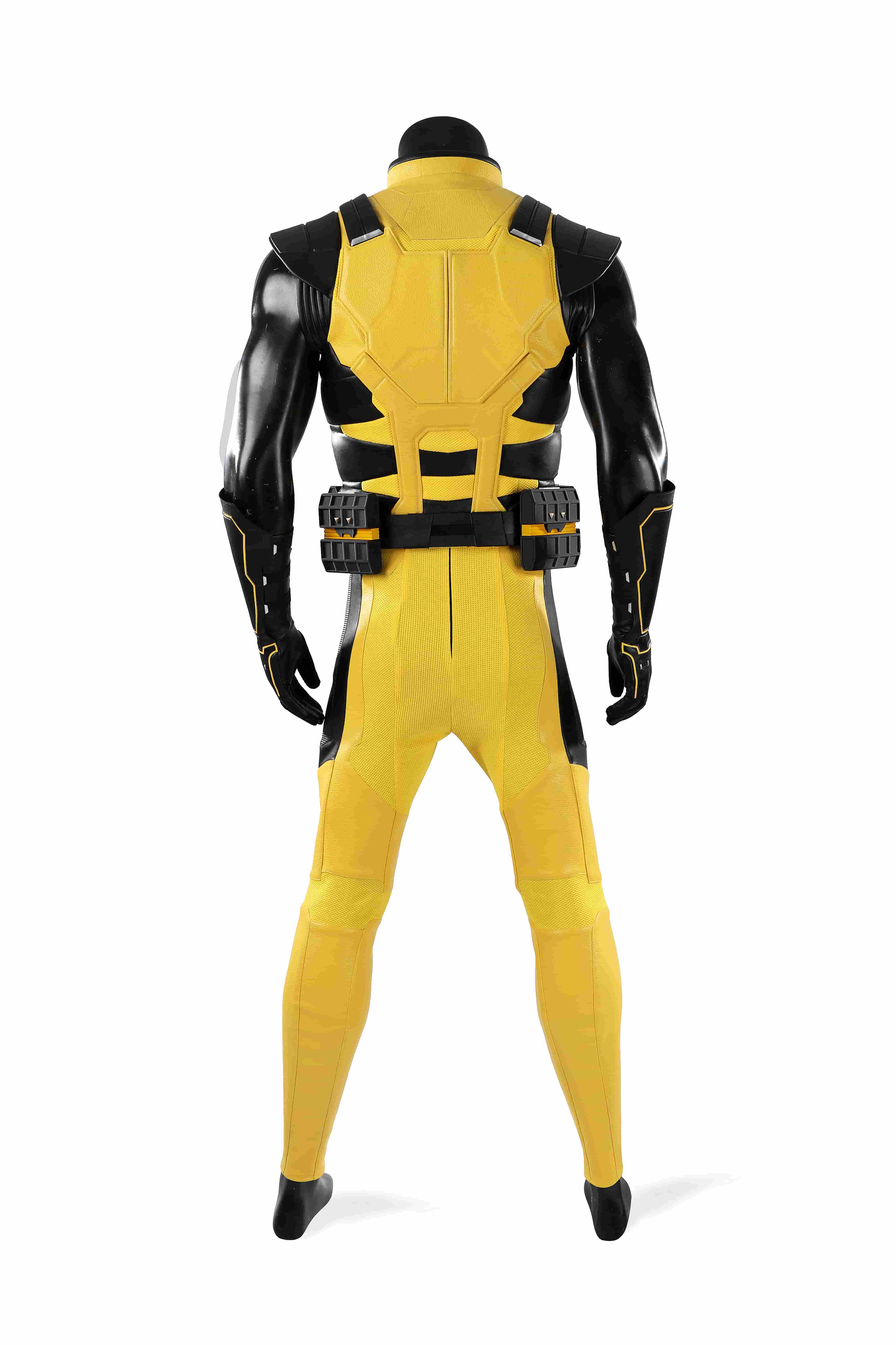 Marvel Wolverine Classic Yellow Suit Full Set Cosplay Costume, X-Men Superhero Outfit for Men - Halloweez