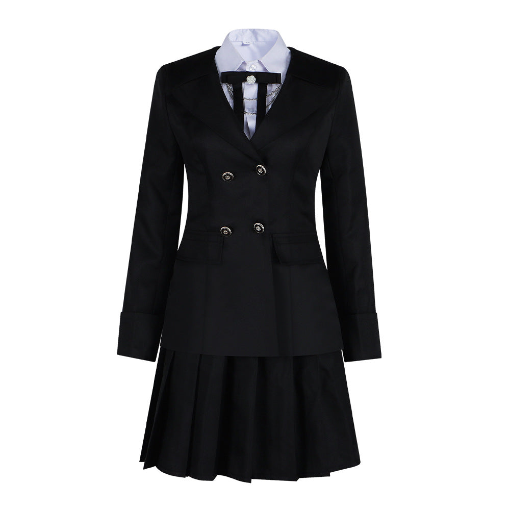 Love and Deep Space Female Protagonist Cosplay Costume - Black Suit Moon Glow Set - Halloweez