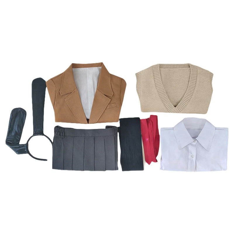 Rascal Does Not Dream of Bunny Girl Senpai Mai Sakurajima Cosplay Costume Anime School Uniform JK Outfit - Halloweez