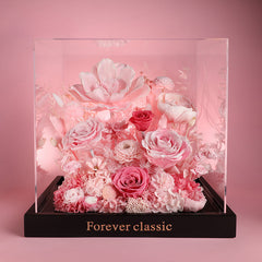 Everlasting White Bliss - Exquisite Preserved Flower Gift Box by Halloweez