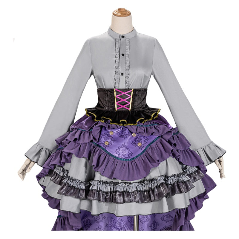 Bangdream Utagawa Ako Cosplay Costume Anime Game Dress Set for Women - Halloweez