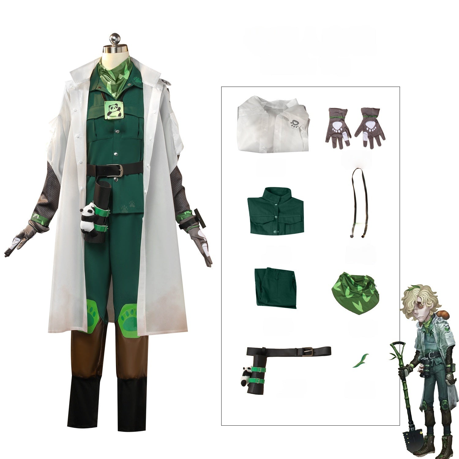 Identity V Grave Keeper Cosplay Costume - Game Anime Character Role Play Suit - Halloweez