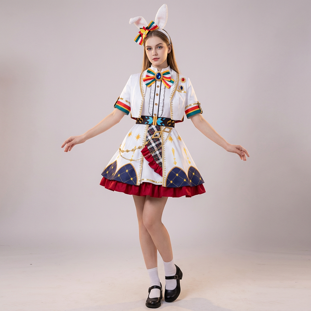Uma Musume Pretty Derby Christmas Oguri Cap Cosplay Costume - Santa Night Outfit Set