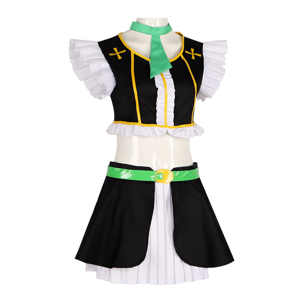 Love Live! Cosplay Costume μ's Hoshizora Rin Stage Performance Outfit - Halloweez