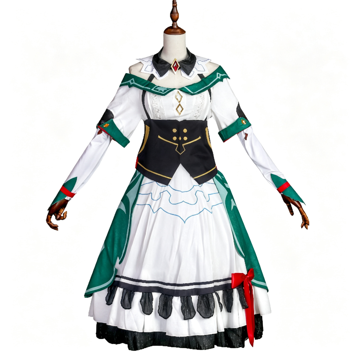 Katherine Cosplay Costume Genshin Impact, Custom Outfit for Halloween & Comic Con