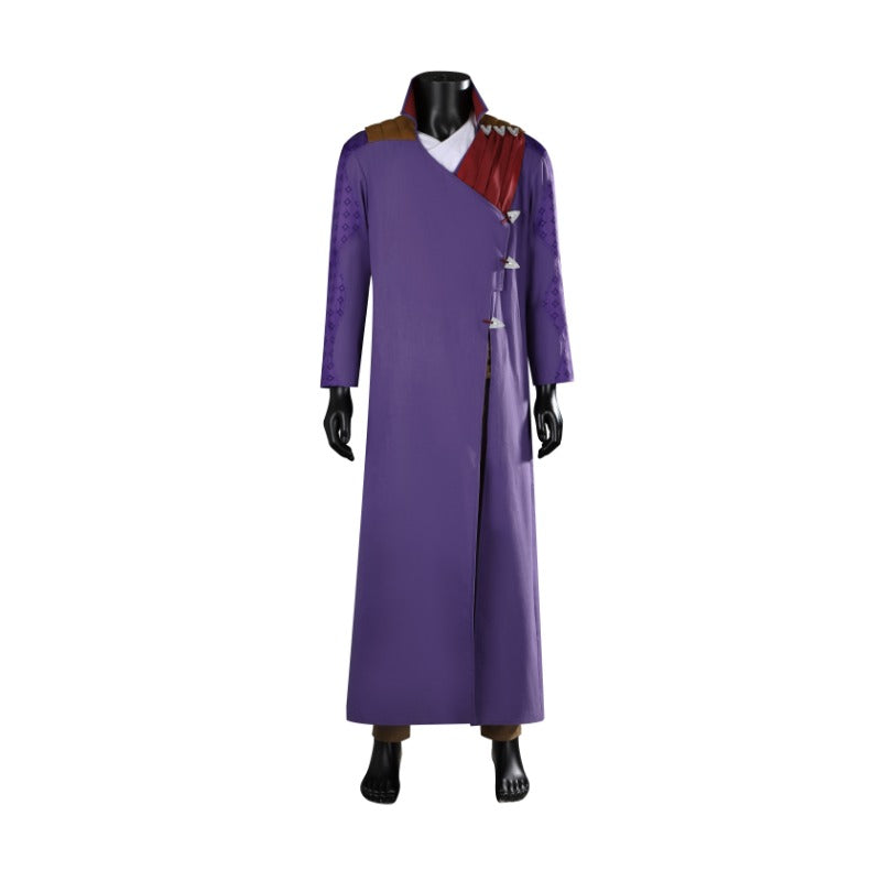 Halloweez Dekarios Cosplay Costume - Baldur's Gate Inspired Purple Uniform Full Set for Halloween