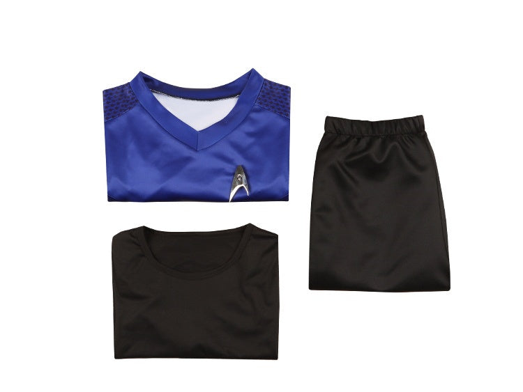 Star Trek Strange New World Enterprise Spock Costume for Halloween Cosplay Role Play - Halloweez