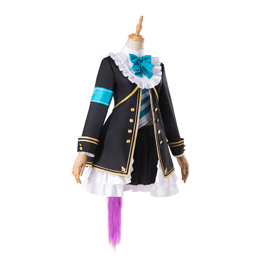 Disfraz de Mejiro McQueen para Halloween: elegante atuendo inspirado en el anime de Uma Musume: Pretty Derby