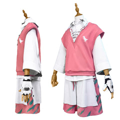 Vtuber Nijisanji Hero Group Akagi Fumi Pre-transformation Cosplay Costume - Halloweez