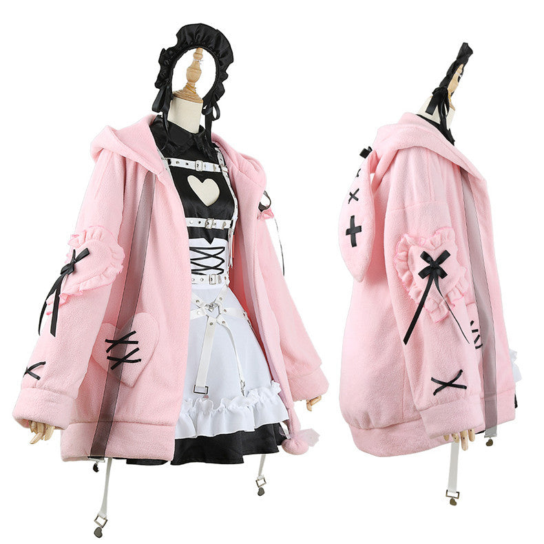 Rainbow Club VTuber Demon Realm Lilith Maid Costume Anniversary 2D Anime Cosplay Outfit Set - Halloweez
