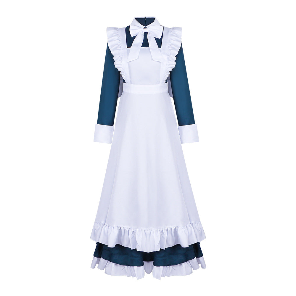 Humanoid Robot Marie Cosplay Costume - The King of Fighters Fighter Marie Maid Dress Cafe Uniform Outfit