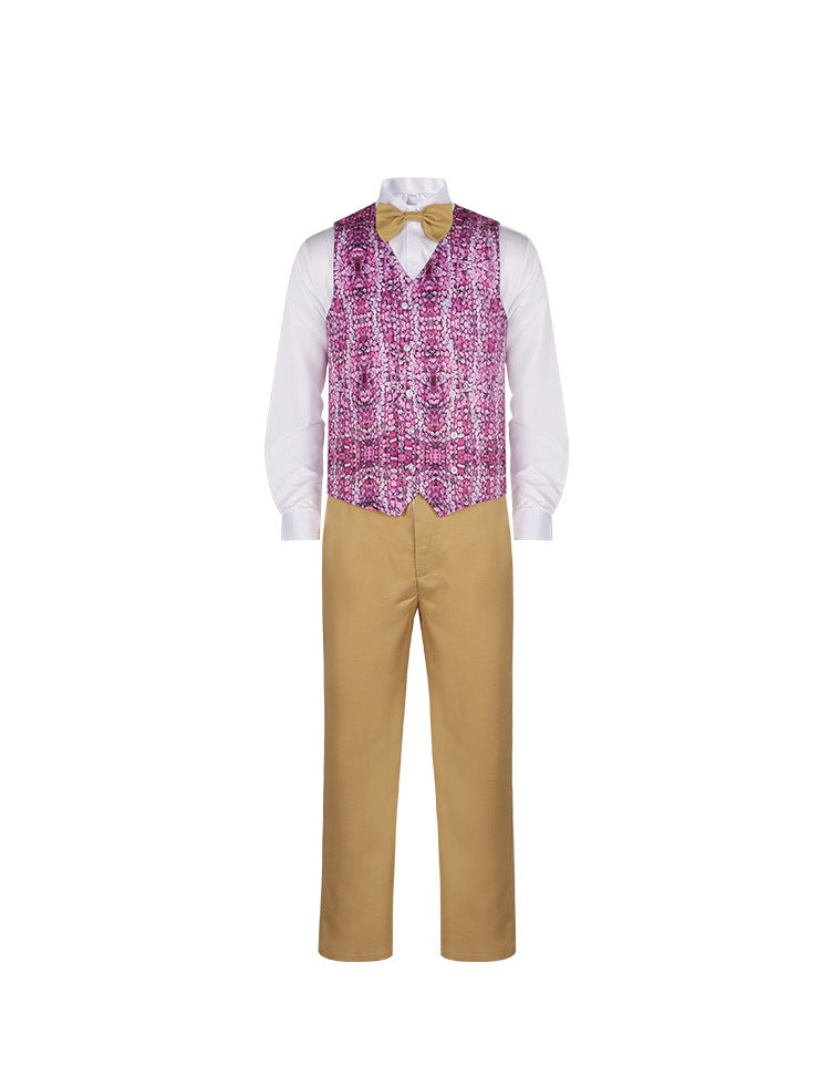 Charlie and the Chocolate Factory Willy Wonka Cosplay Costume for Movie and Stage Performance