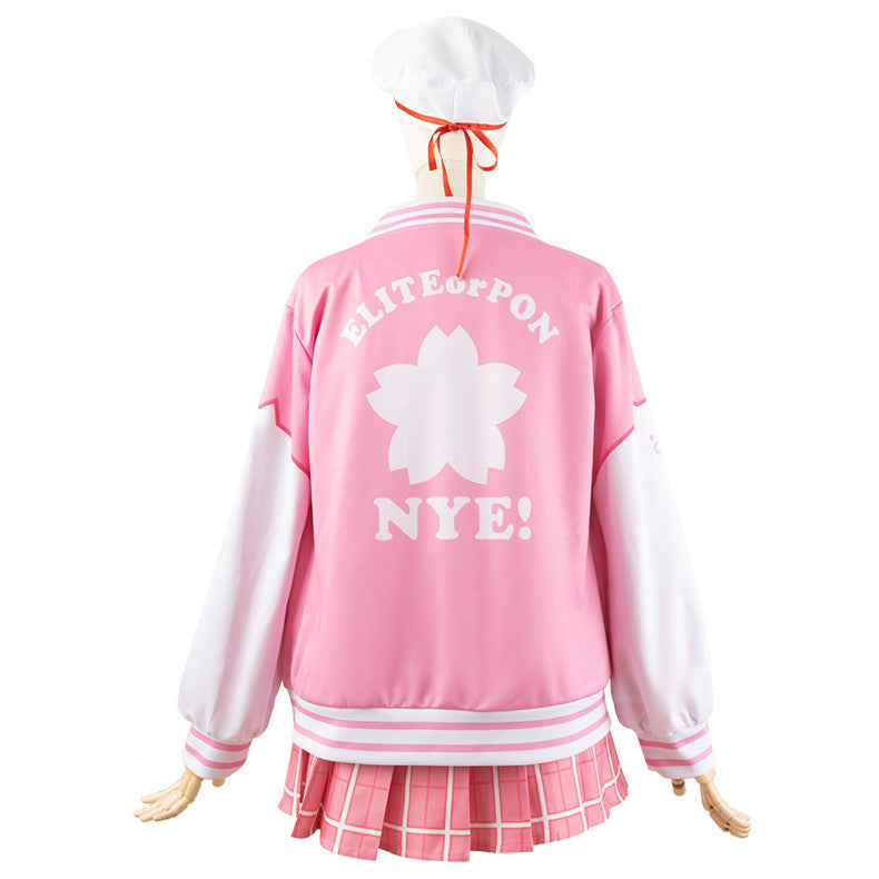 Vtuber Sakura Miko Anime Cosplay Costume School Outfit for Women - Halloweez