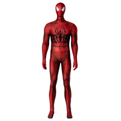 Halloweez Scarlet Spider Cosplay Costume - Authentic Spider-Man: Across the Spider-Verse Outfit