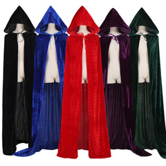 Halloweez Vampire Cape - Authentic Medieval Hooded Robe Cosplay Costume