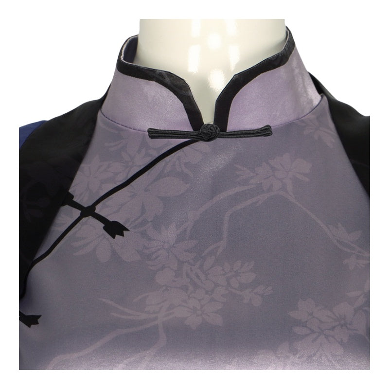 Black Butler Ciel Phantomhive Blue Cat Cheongsam Anime Cosplay Dress Halloween Costume