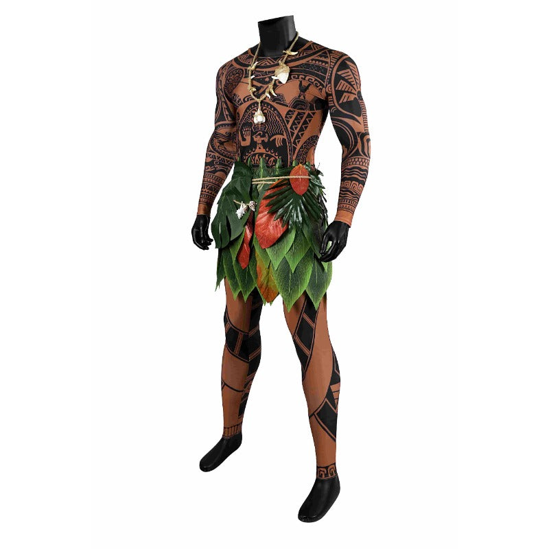 Costume d'Halloween Moana Maui - Costume de cosplay parfait pour adultes et enfants