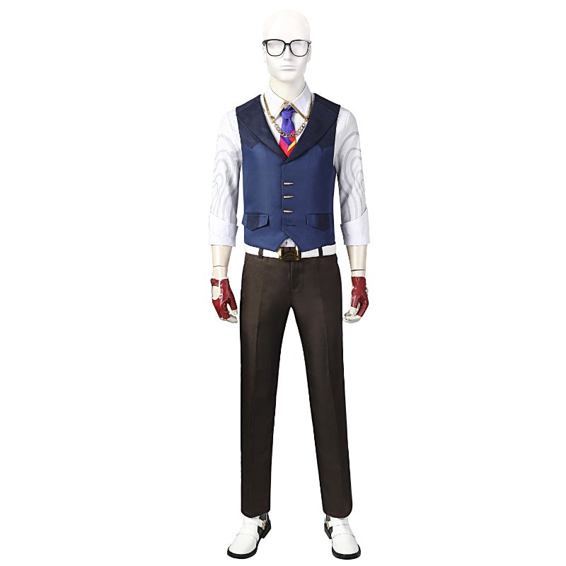 Halloweez Valorant Chamber Deadeye Cosplay Costume - High-Quality Roleplay Gear for Enthusiasts