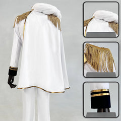 Blue Lock Mikage Reo Angel White Uniform Cosplay Costume