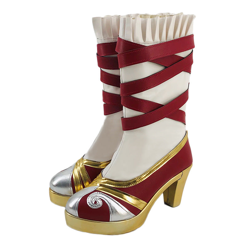 Honor of Kings Gongsun Li Snow Blessing Cosplay Shoes for Anime Conventions and Performances - Halloweez