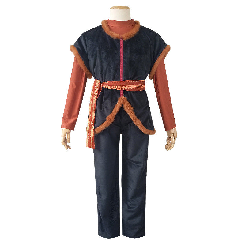 Frozen 2 Kristoff Cosplay Costume for Men - Movie Accurate Stage Performance Outfit - Halloweez