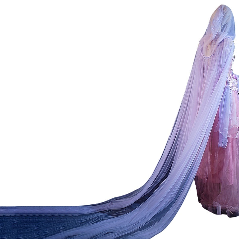 Original Handmade Dreamy Ethereal Nordic Mythology Wisteria Goddess Photography Dress - Halloweez